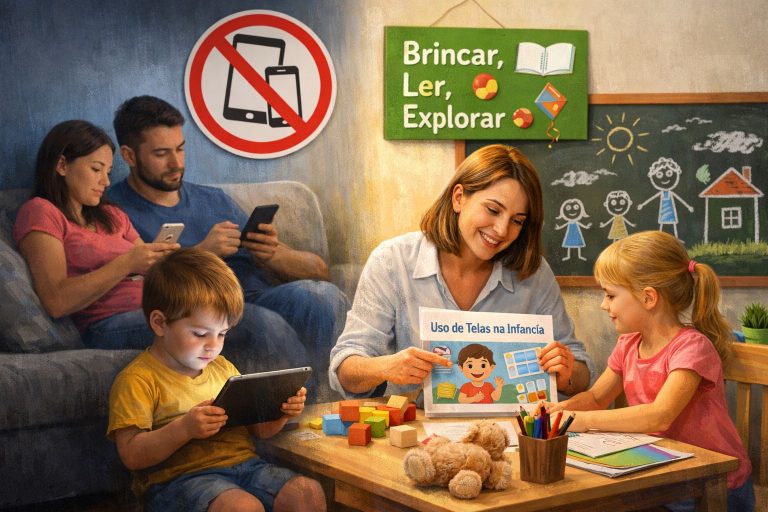 Vereador propõe programa para orientar famílias sobre uso de telas na primeira infância em Penha