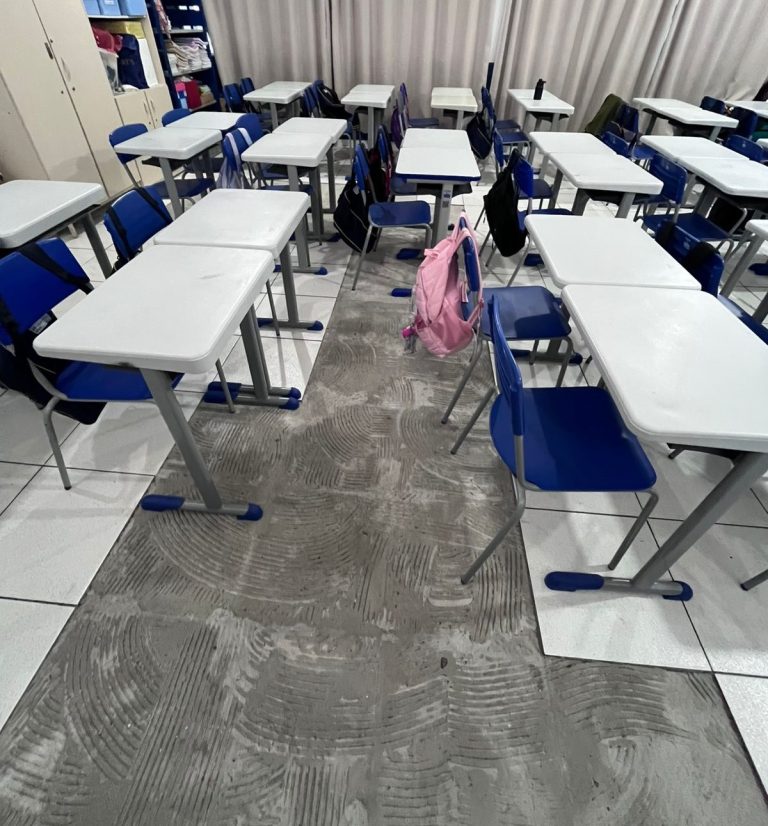 Pais denunciam precariedade na Escola Maria José Hulse Peixoto, no bairro Murta, em Itajaí